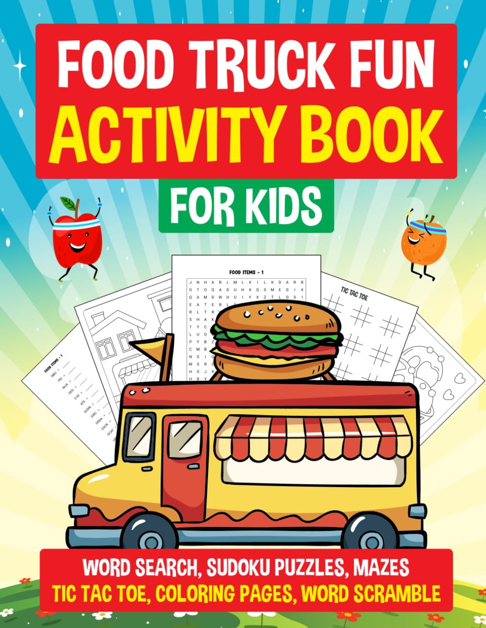 Food Truck Fun Coloring Book cover